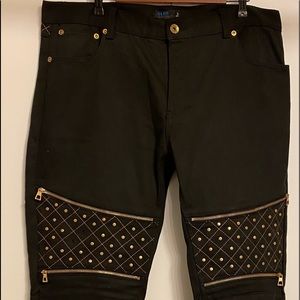 Blue Stitch Black Denim Jeans